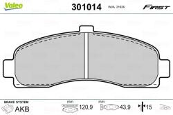 VALEO Set placute frana, frana disc VALEO 301014 - fixbox