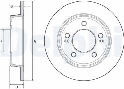 DELPHI Disc frana DELPHI BG4559C (BG4559C) - fixbox