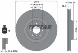 TEXTAR Disc frana TEXTAR 92176603 (92176603)