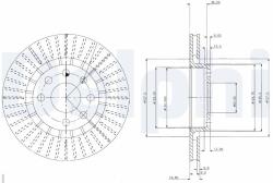 DELPHI Disc frana DELPHI BG2636 (BG2636) - fixbox