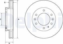 DELPHI Disc frana DELPHI BG9140C (BG9140C) - fixbox