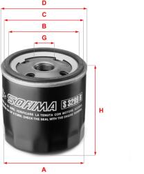 SOFIMA Filtru ulei SOFIMA S 3299 R (S 3299 R) - fixbox