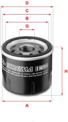 SOFIMA Filtru ulei SOFIMA S 9820 R (S 9820 R) - fixbox