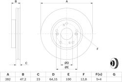 Bosch Disc frana BOSCH 0 986 479 364 (0 986 479 364) - fixbox