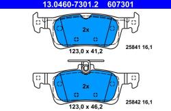 ATE Set placute frana ATE 13.0460-7301.2 (13.0460-7301.2)