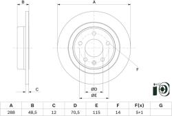 Bosch Disc frana BOSCH 0 986 479 F83 (0 986 479 F83) - fixbox