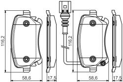 Bosch Set placute frana BOSCH 0 986 495 094 (0 986 495 094)