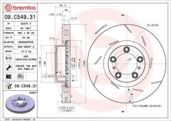 BREMBO Disc frana BREMBO 09. C549.31 (09.C549.31)