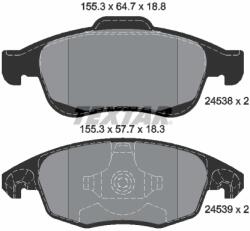 TEXTAR Set placute frana TEXTAR 2453801 (2453801) - fixbox