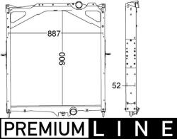 MAHLE Radiator, racire motor MAHLE CR 1556 000P (CR 1556 000P)