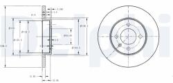 DELPHI Disc frana DELPHI BG2454 (BG2454) - fixbox