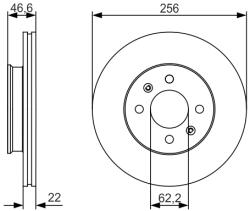 Bosch Disc frana BOSCH 0 986 479 R77 (0 986 479 R77) - fixbox