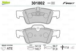 VALEO Set placute frana VALEO 301802 (301802)