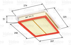 VALEO Filtru aer VALEO 585175 (585175) - fixbox