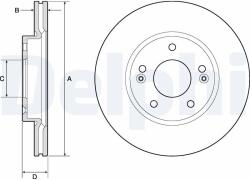 DELPHI Disc frana DELPHI BG4745C (BG4745C) - fixbox