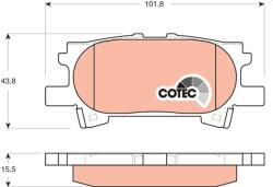 TRW Set placute frana TRW GDB3339 (GDB3339)