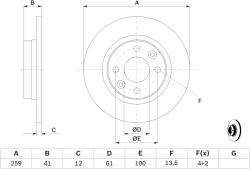 Bosch Disc frana BOSCH 0 986 479 164 (0 986 479 164) - fixbox