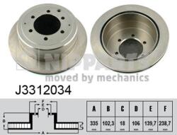 NIPPARTS Disc frana NIPPARTS J3312034 - fixbox