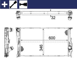 MAHLE Radiator, racire motor MAHLE CR 1083 000S (CR 1083 000S)