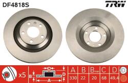 TRW Disc frana TRW DF4818S (DF4818S) - fixbox