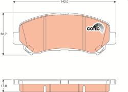 TRW Set placute frana TRW GDB3467 (GDB3467) - fixbox
