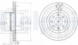 DELPHI Disc frana DELPHI BG3944 (BG3944) - fixbox