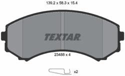 TEXTAR Set placute frana TEXTAR 2348801 (2348801)