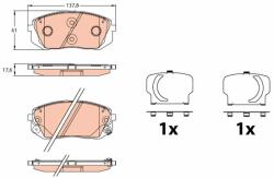 TRW Set placute frana, frana disc TRW GDB3642 - fixbox