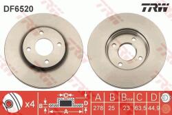 TRW Disc frana TRW DF6520 (DF6520) - fixbox