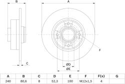 Bosch Disc frana BOSCH 0 986 479 007 (0 986 479 007) - fixbox
