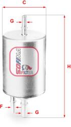 SOFIMA Filtru combustibil SOFIMA S 1831 B (S 1831 B) - fixbox