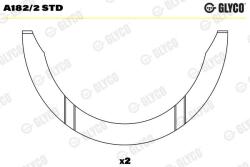 GLYCO Saiba distantier, arbore cotit GLYCO A182/2 STD - centralcar