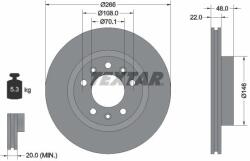 TEXTAR Disc frana TEXTAR 92269003 (92269003)
