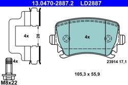 ATE Set placute frana ATE 13.0470-2887.2 (13.0470-2887.2)