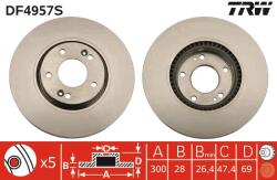 TRW Disc frana TRW DF4957S (DF4957S)