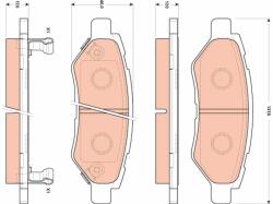 TRW Set placute frana TRW GDB4602 (GDB4602)