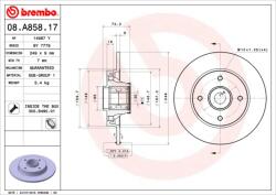 BREMBO Disc frana BREMBO 08. A858.17 (08.A858.17)