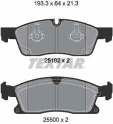 TEXTAR Set placute frana TEXTAR 2519202 (2519202) - fixbox