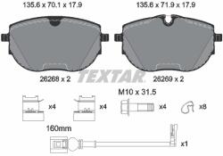 TEXTAR Set placute frana, frana disc TEXTAR 2626801 - fixbox