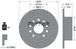 TEXTAR Disc frana TEXTAR 92306603 (92306603)
