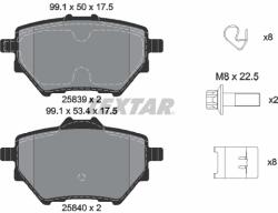 TEXTAR Set placute frana TEXTAR 2583901 (2583901) - fixbox