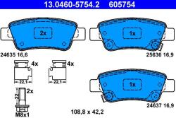 ATE Set placute frana ATE 13.0460-5754.2 (13.0460-5754.2)