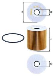 MAHLE Filtru ulei MAHLE OX 149D (OX 149D) - fixbox