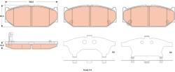 TRW Set placute frana TRW GDB3522 (GDB3522)