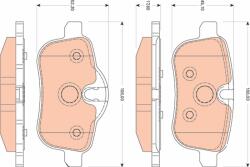 TRW Set placute frana TRW GDB1827 (GDB1827)