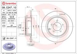 BREMBO Disc frana BREMBO 08. C247.11 (08.C247.11)
