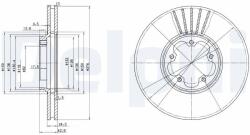 DELPHI Disc frana DELPHI BG3676 (BG3676) - fixbox