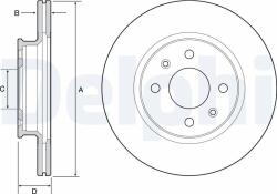 DELPHI Disc frana DELPHI BG4535 (BG4535) - fixbox
