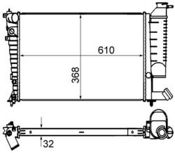 MAHLE Radiator, racire motor MAHLE CR 849 000S