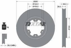 TEXTAR Disc frana TEXTAR 92109500 (92109500) - fixbox